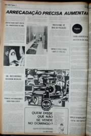 Página do jornal Unitário de julho de 1972