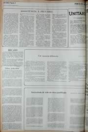 Página do jornal Unitário de julho de 1972