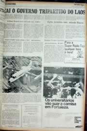 Página do jornal Unitário de julho de 1972
