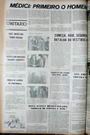 Página do jornal Unitário de julho de 1972