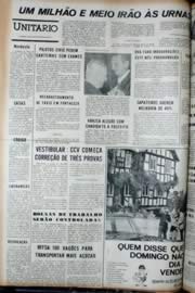 Página do jornal Unitário de julho de 1972