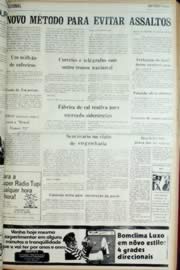 Página do jornal Unitário de julho de 1972