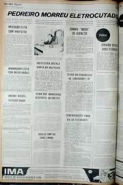 Página do jornal Unitário de agosto de 1972