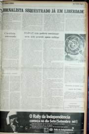 Página do jornal Unitário de agosto de 1972
