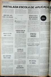 Página do jornal Unitário de agosto de 1972