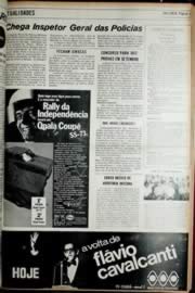 Página do jornal Unitário de agosto de 1972