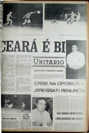 Página do jornal Unitário de agosto de 1972