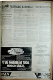 Página do jornal Unitário de agosto de 1972