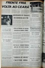 Página do jornal Unitário de agosto de 1972