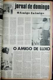 Página do jornal Unitário de agosto de 1972