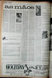 Página do jornal Unitário de agosto de 1972