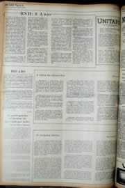 Página do jornal Unitário de agosto de 1972