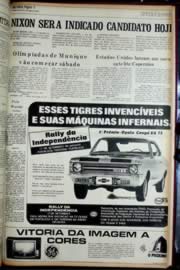 Página do jornal Unitário de agosto de 1972
