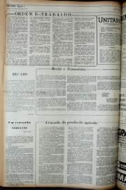Página do jornal Unitário de agosto de 1972