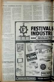 Página do jornal Unitário de agosto de 1972
