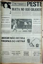 Página do jornal Unitário de agosto de 1972