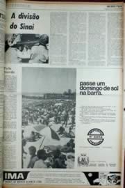 Página do jornal Unitário de agosto de 1972