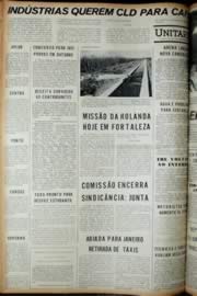 Página do jornal Unitário de agosto de 1972