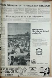 Página do jornal Unitário de agosto de 1972