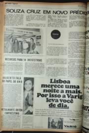 Página do jornal Unitário de setembro de 1972