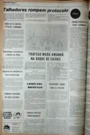 Página do jornal Unitário de setembro de 1972