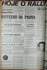 Página do jornal Unitário de setembro de 1972
