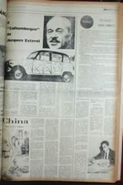 Página do jornal Unitário de setembro de 1972