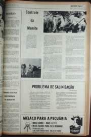 Página do jornal Unitário de setembro de 1972