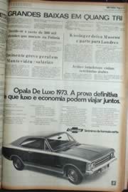 Página do jornal Unitário de setembro de 1972
