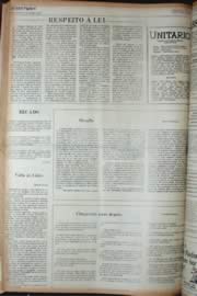 Página do jornal Unitário de setembro de 1972