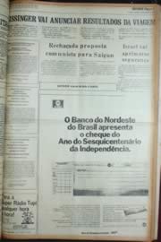 Página do jornal Unitário de setembro de 1972