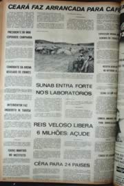 Página do jornal Unitário de setembro de 1972