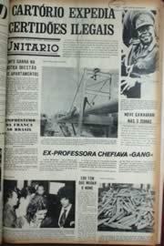 Página do jornal Unitário de setembro de 1972