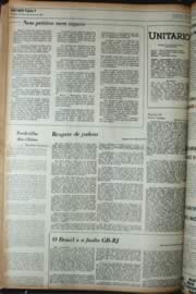 Página do jornal Unitário de setembro de 1972