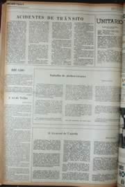 Página do jornal Unitário de setembro de 1972