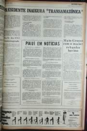 Página do jornal Unitário de setembro de 1972