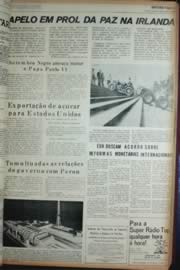 Página do jornal Unitário de outubro de 1972