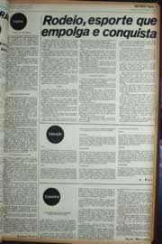 Página do jornal Unitário de outubro de 1972
