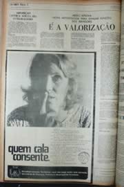 Página do jornal Unitário de outubro de 1972