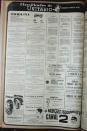 Página do jornal Unitário de outubro de 1972