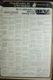 Página do jornal Unitário de outubro de 1972