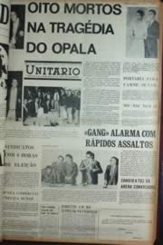 Página do jornal Unitário de outubro de 1972