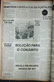 Página do jornal Unitário de outubro de 1972