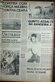 Página do jornal Unitário de outubro de 1972