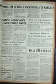 Página do jornal Unitário de outubro de 1972
