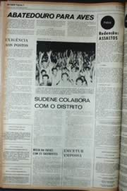 Página do jornal Unitário de outubro de 1972