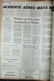 Página do jornal Unitário de outubro de 1972