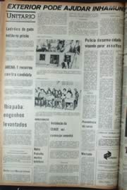 Página do jornal Unitário de outubro de 1972