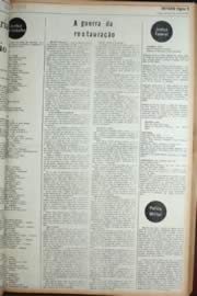 Página do jornal Unitário de outubro de 1972