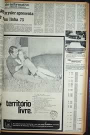 Página do jornal Unitário de outubro de 1972
